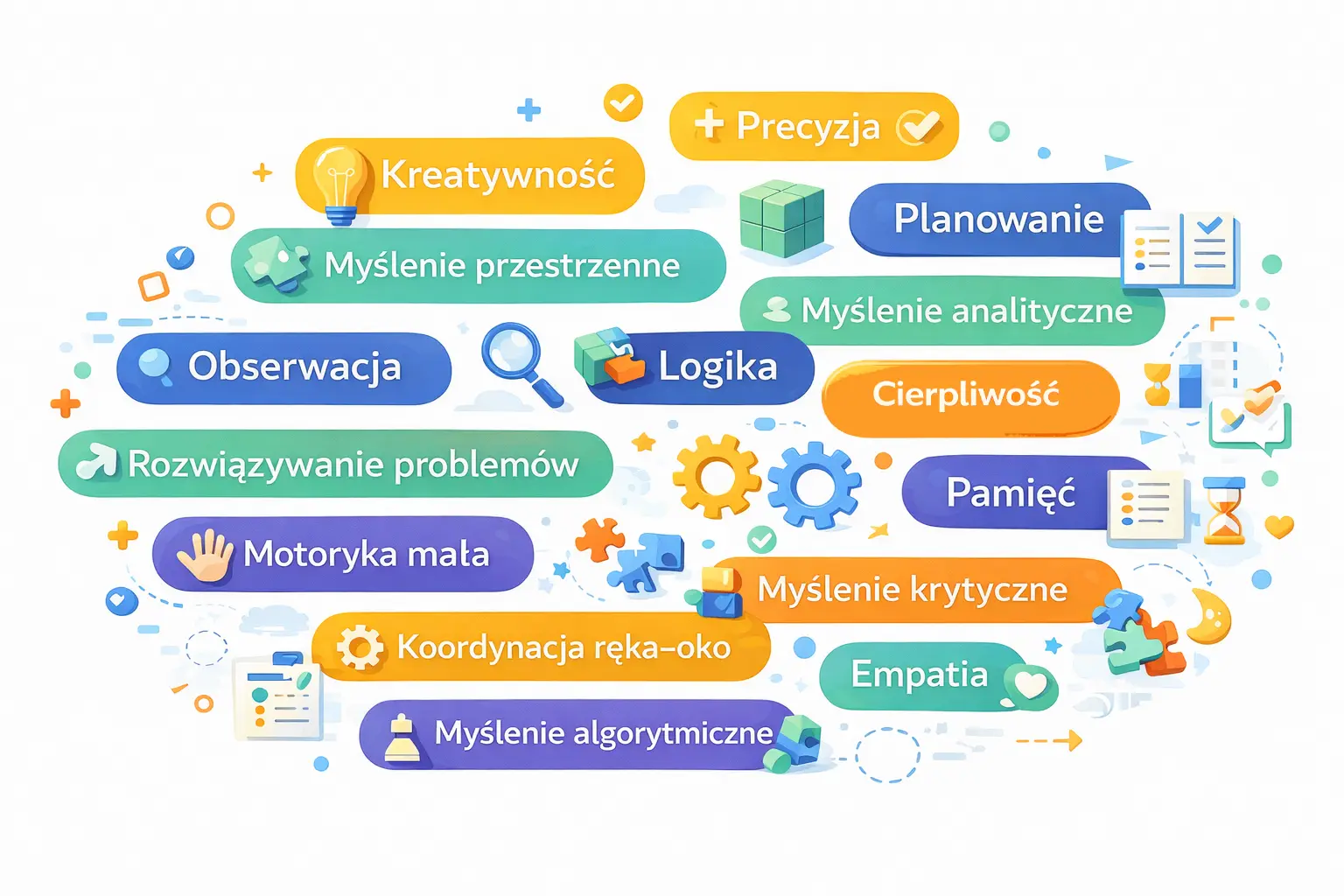 Jakie umiejętności rozwijają zabawki? Dane z katalogu Stemeo